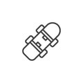 Skate board line icon