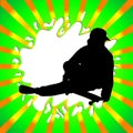 Skate boy silhouette