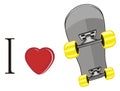 I love skateboard