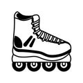 Skate line isolated icon