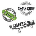 Skate logos Royalty Free Stock Photo