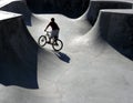 Skate Park Biker Royalty Free Stock Photo