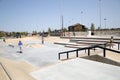 Skate Park at Northeast Community Park exterior Royalty Free Stock Photo