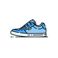 Sneaker shoes line icon Royalty Free Stock Photo