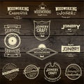 Skateboard badges logos and labels for any use Royalty Free Stock Photo