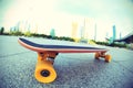 Skateboard on city