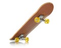 Skateboard deck on white background