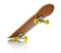 Skateboard deck on white background