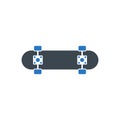 Skateboard Equipment View Icon Royalty Free Stock Photo