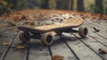 A skateboard that hovers and flies, riding the air currents for the ultimate freedom of movement Royalty Free Stock Photo