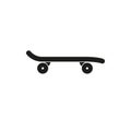 Skateboard icon. Simple vector illustration on a white background Royalty Free Stock Photo