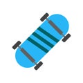 Skateboard icon vector isolated on white background, Skateboard Royalty Free Stock Photo