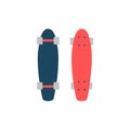 Skateboard icon vector isolated on white background Royalty Free Stock Photo