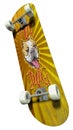 Skateboard with imprinted dog