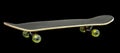 Skateboard isolated on black