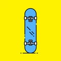 Skateboard line icon