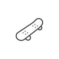 Skateboard line icon