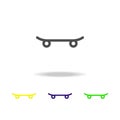 skateboard multicolored icons. Element of sport icon Can be used for web, logo, mobile app, UI, UX
