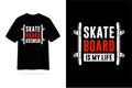 Skateboard is my life tshirt design Royalty Free Stock Photo