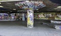 The skateboard park under the South Bank Centre