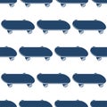 Skateboard pattern seamless. skateboarding ornament. Vector back