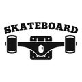 Skateboard tool logo, simple style