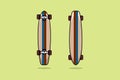 Skateboard vector icon illustration. Sport object icon design concept. Lifestyle objects, Transportation board, Skateboarding icon