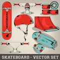 Skateboard Vector Set