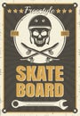 Skateboard Vintage Poster