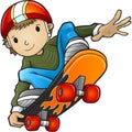 Skateboarder Child Vector