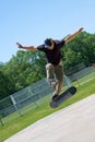 Skateboarder Doing Tricks On His Royalty Free Stock Photo