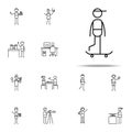 skateboarder icon. hobbie icons universal set for web and mobile Royalty Free Stock Photo