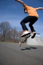 Skateboarder Jumping Royalty Free Stock Photo