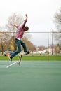 Skateboarder Performing Tricks Royalty Free Stock Photo