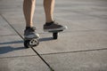 Skateboarding with freeline outdoors Royalty Free Stock Photo