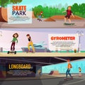 Skateboarding Horizontal Banners