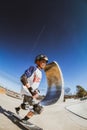 Boy Skateboarding