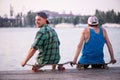 Skateboarding is not for everyone Royalty Free Stock Photo