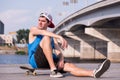 Skateboarding is not for everyone Royalty Free Stock Photo