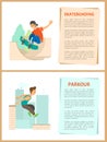 Skateboarding and Parkour Hobby of Youth Poster