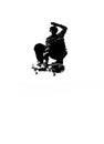 Skateboarding silhouette