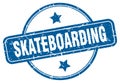 skateboarding stamp. skateboarding round grunge sign.