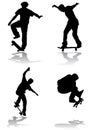 skateboarding vector