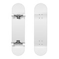 Skateboarding. Vector Realistic 3d White Blank Skateboard Icon Set Closeup Isolated on White Background. Design Template Royalty Free Stock Photo