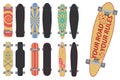 Skateboards and Longboards Royalty Free Stock Photo