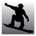 skater in action. Vector illustration decorative design Royalty Free Stock Photo