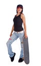 Skater girl Royalty Free Stock Photo