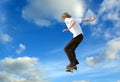 Skater high jump