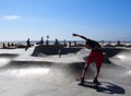 Skater in Skate Park Bowl