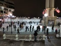 Skaters at the Georgetown Waterfront Ice Skating Rink